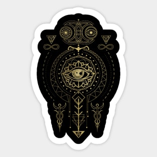 Mystical Sacred Geometry Ornament Sticker